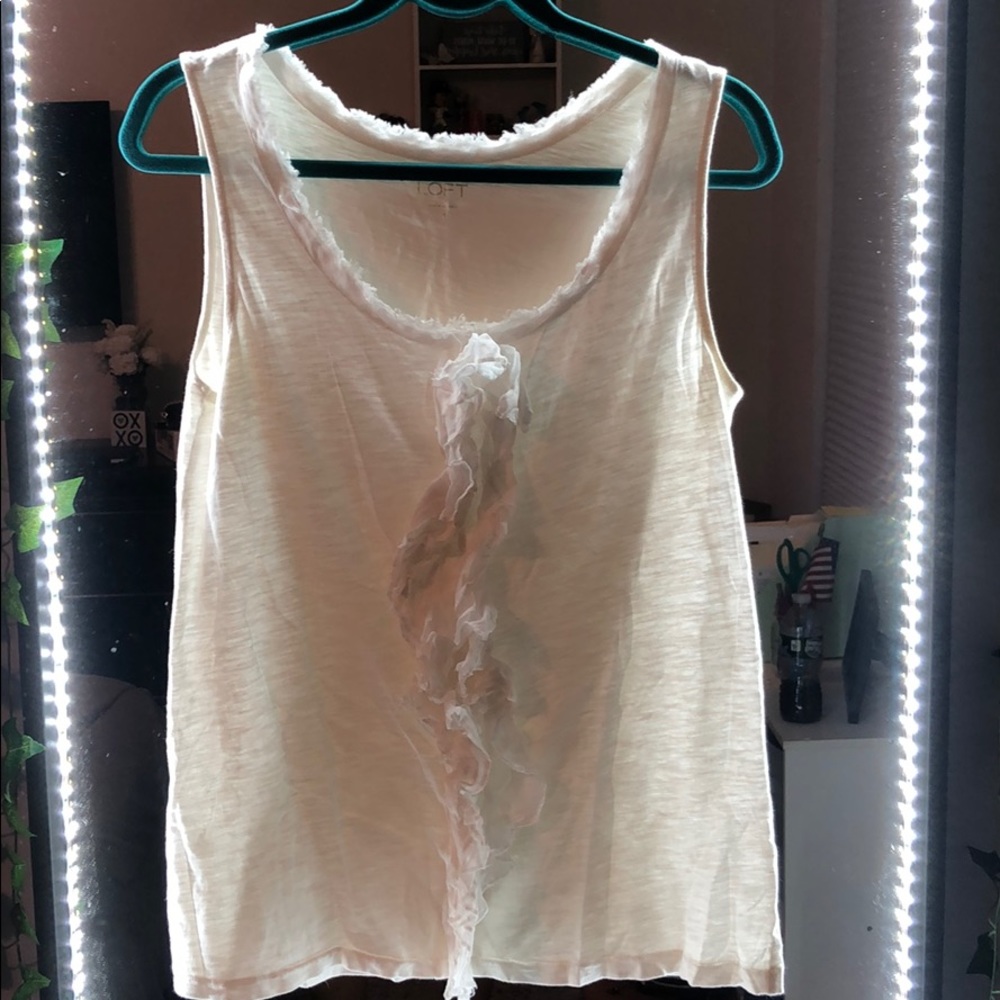 Tank top with fringe